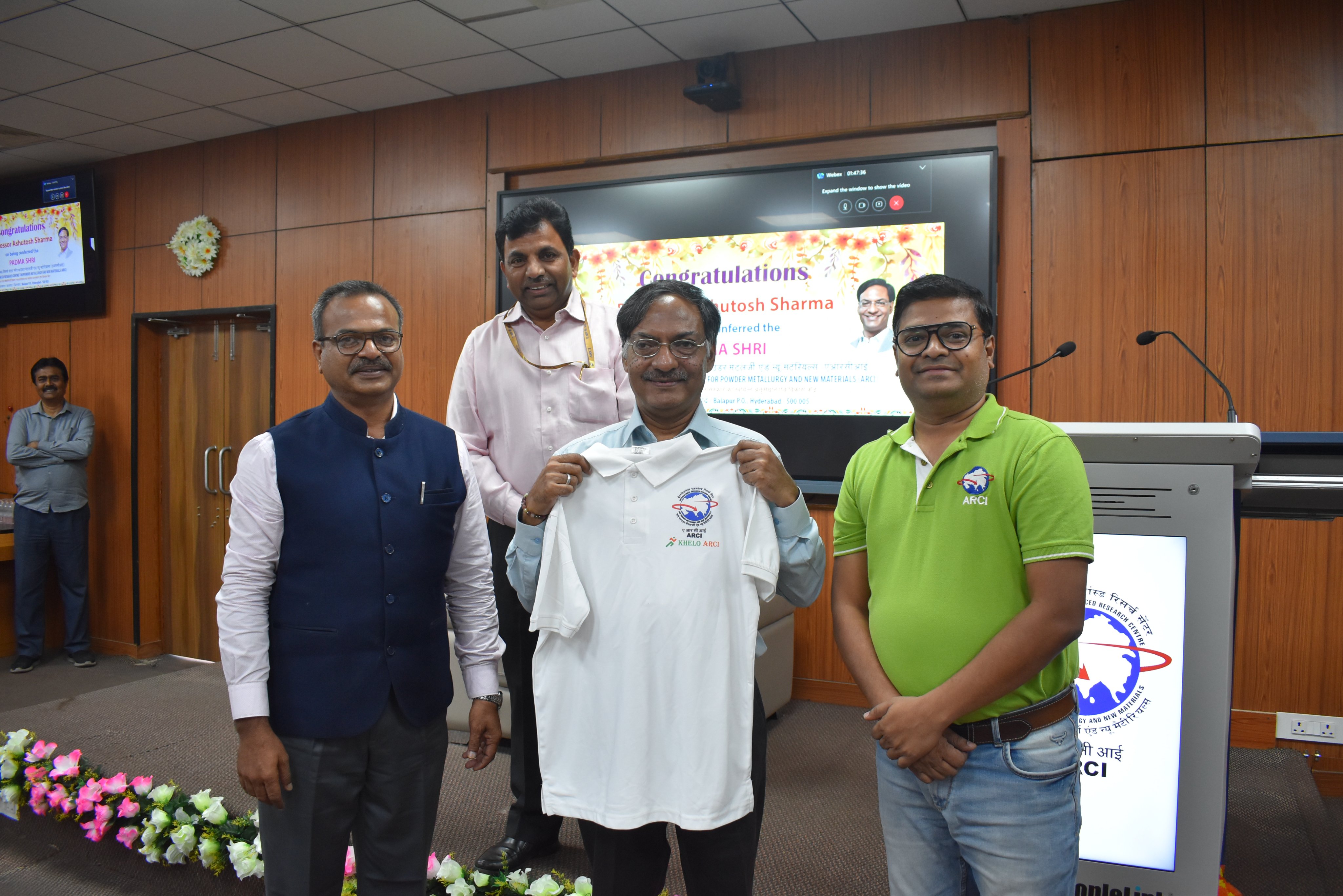 Felicitation for PadmaShri Prof. Ashutosh Sharma - 2025 -3